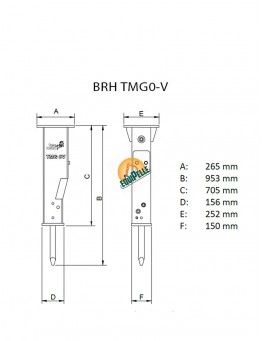 Plan BRH TECMAN pour mini pelle de 0,8 à 2,5 tonnes (TMG0V )