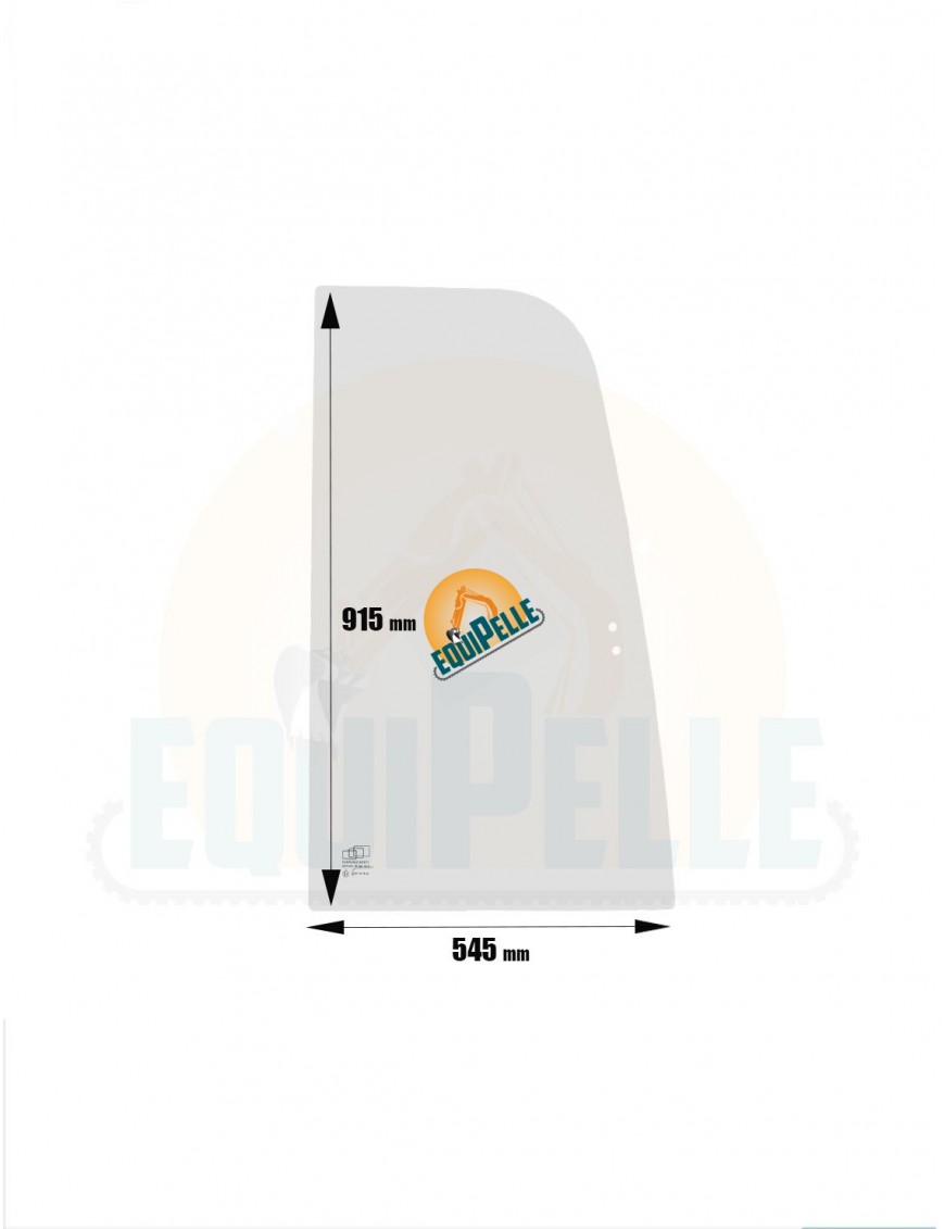 VITRE coté DROIT COULISSANTE avant pour KUBOTA KX41.3
