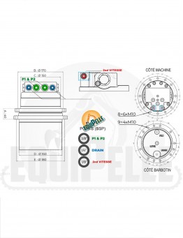 MOTEUR DE TRANSLATION pour KUBOTA KX61-3