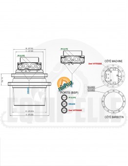 MOTEUR DE TRANSLATION pour BOBCAT 328