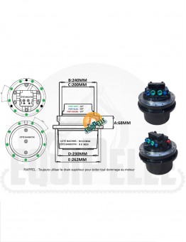 MOTEUR DE TRANSLATION pour KUBOTA KX057-4