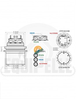 MOTEUR DE TRANSLATION TEREX HR32