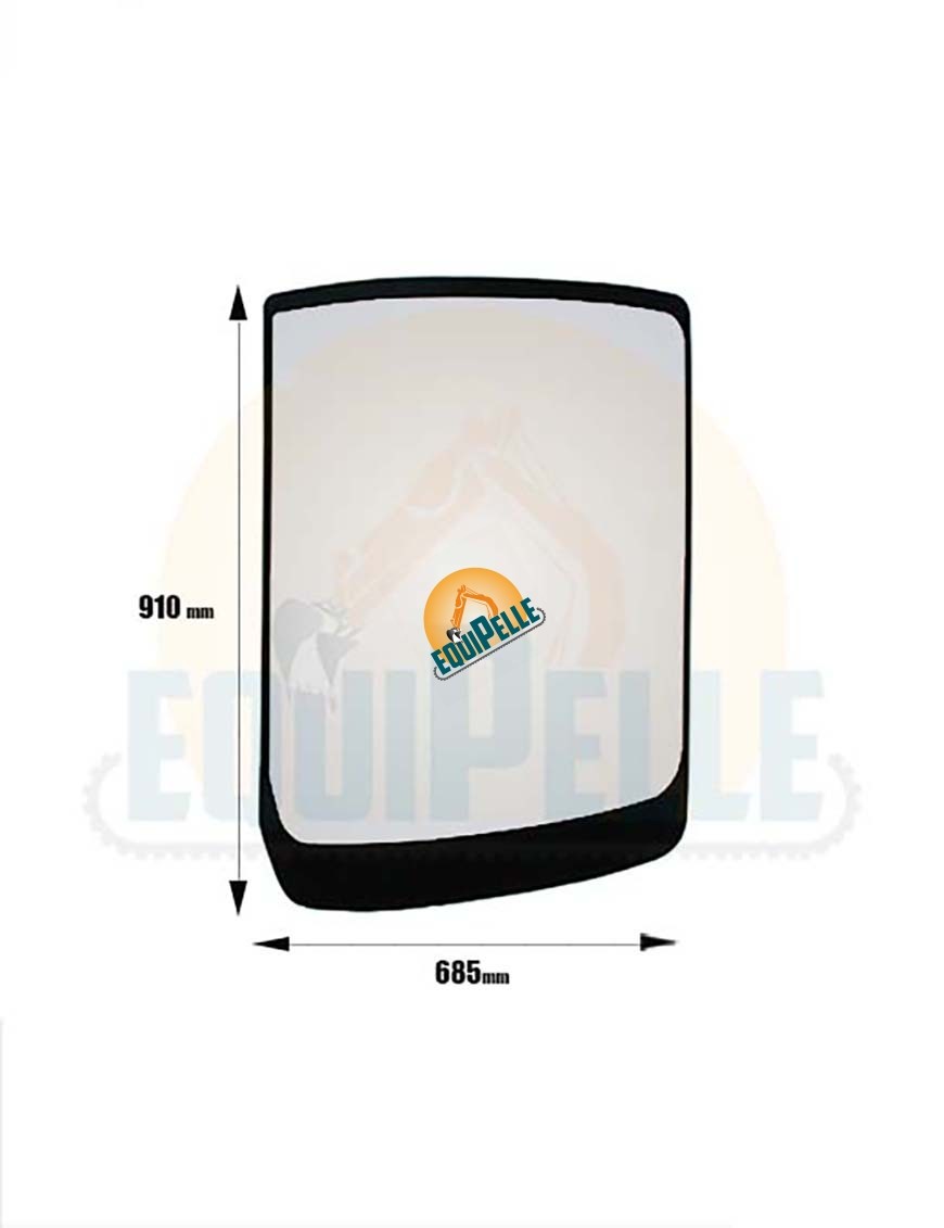 VITRE ARRIERE coté PORTE pour HITACHI ZX22U-2 CLR