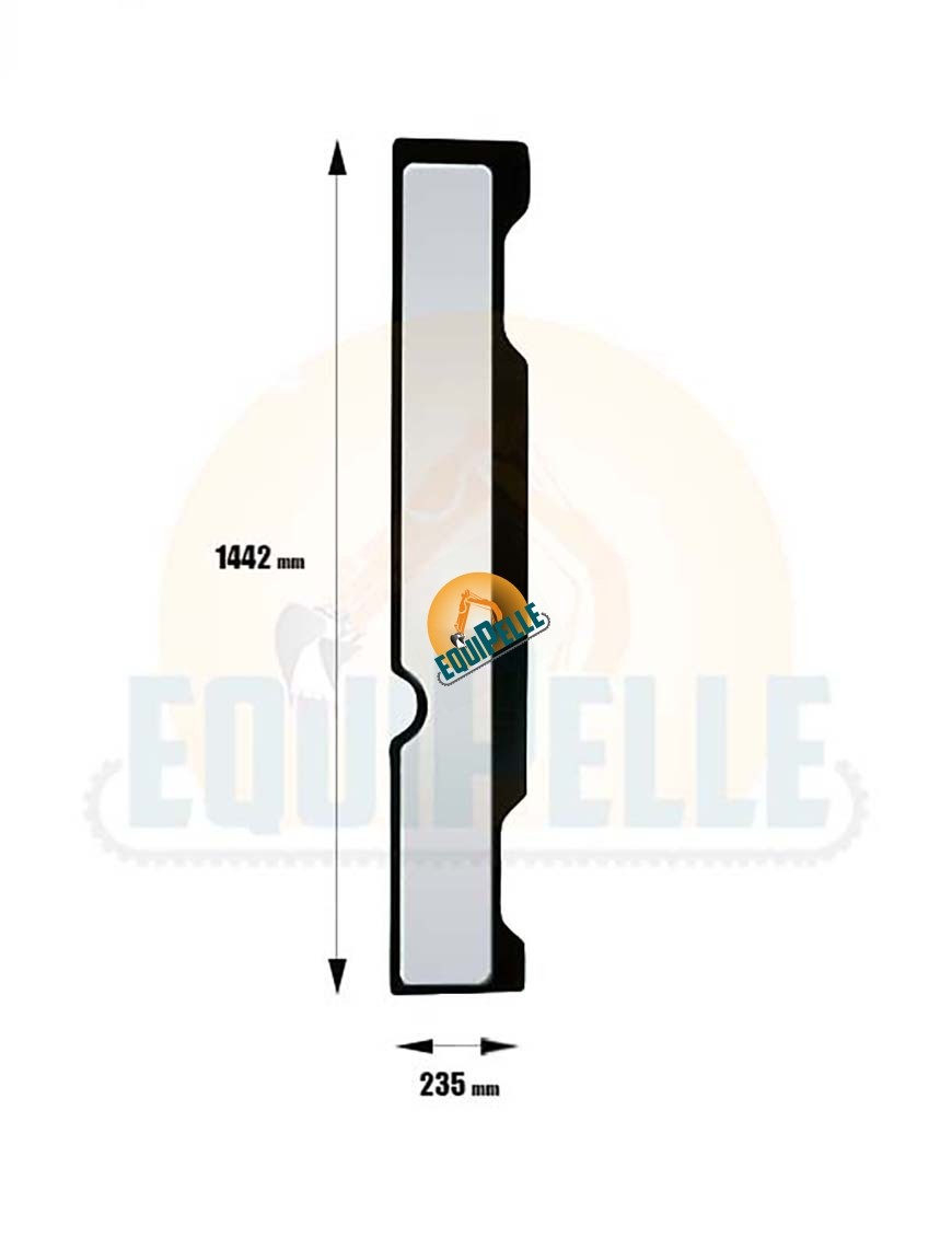 VITRE latérale PORTE pour HITACHI ZX22U-2 CLR